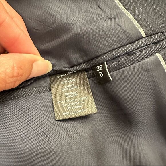 Theory Xylo NP Ostro Wool Blazer Jacket in Navy Blue Size 36R - Picture 9 of 10